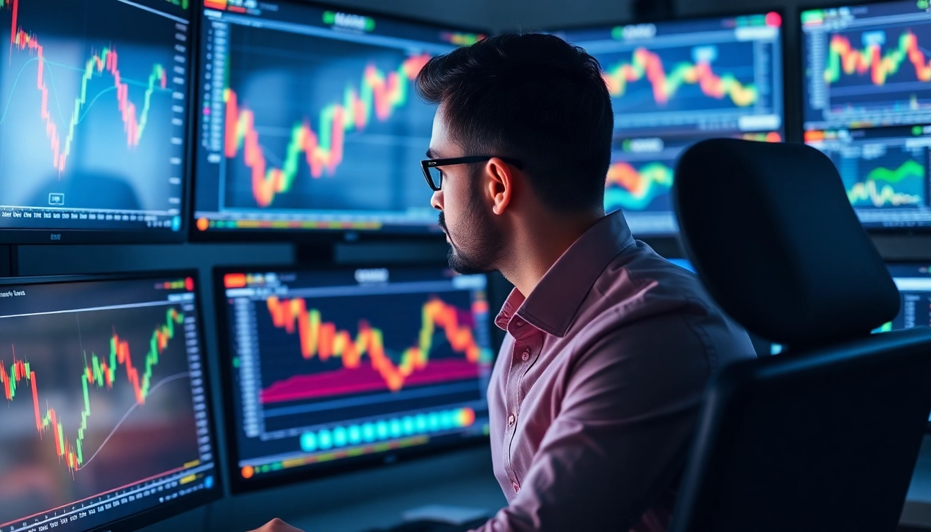 Trading view platform showcasing live charts and market analysis for traders and investors
